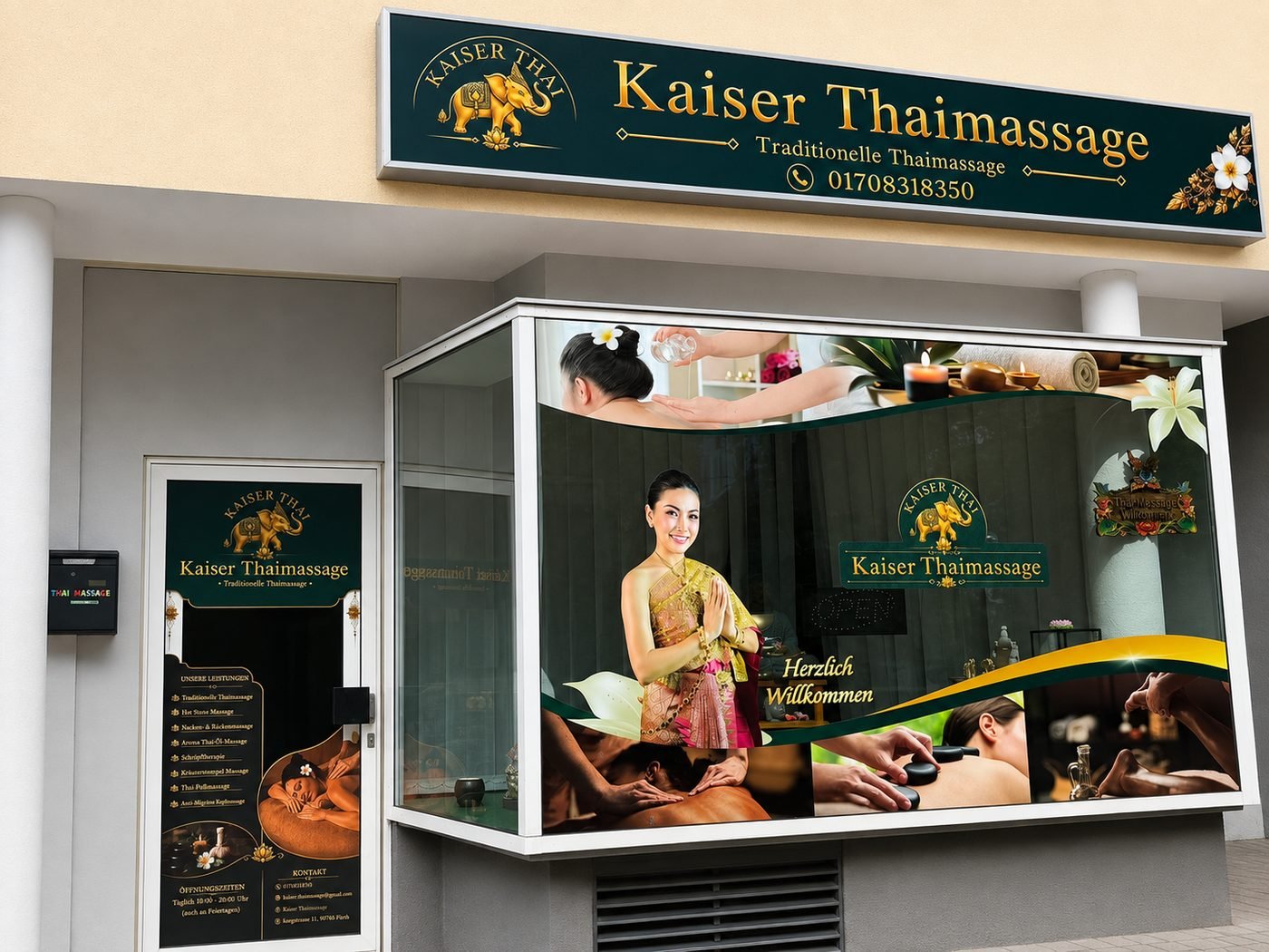 Außenansicht von Kaiser Thaimassage Dortmund an der Kaiserstraße 156